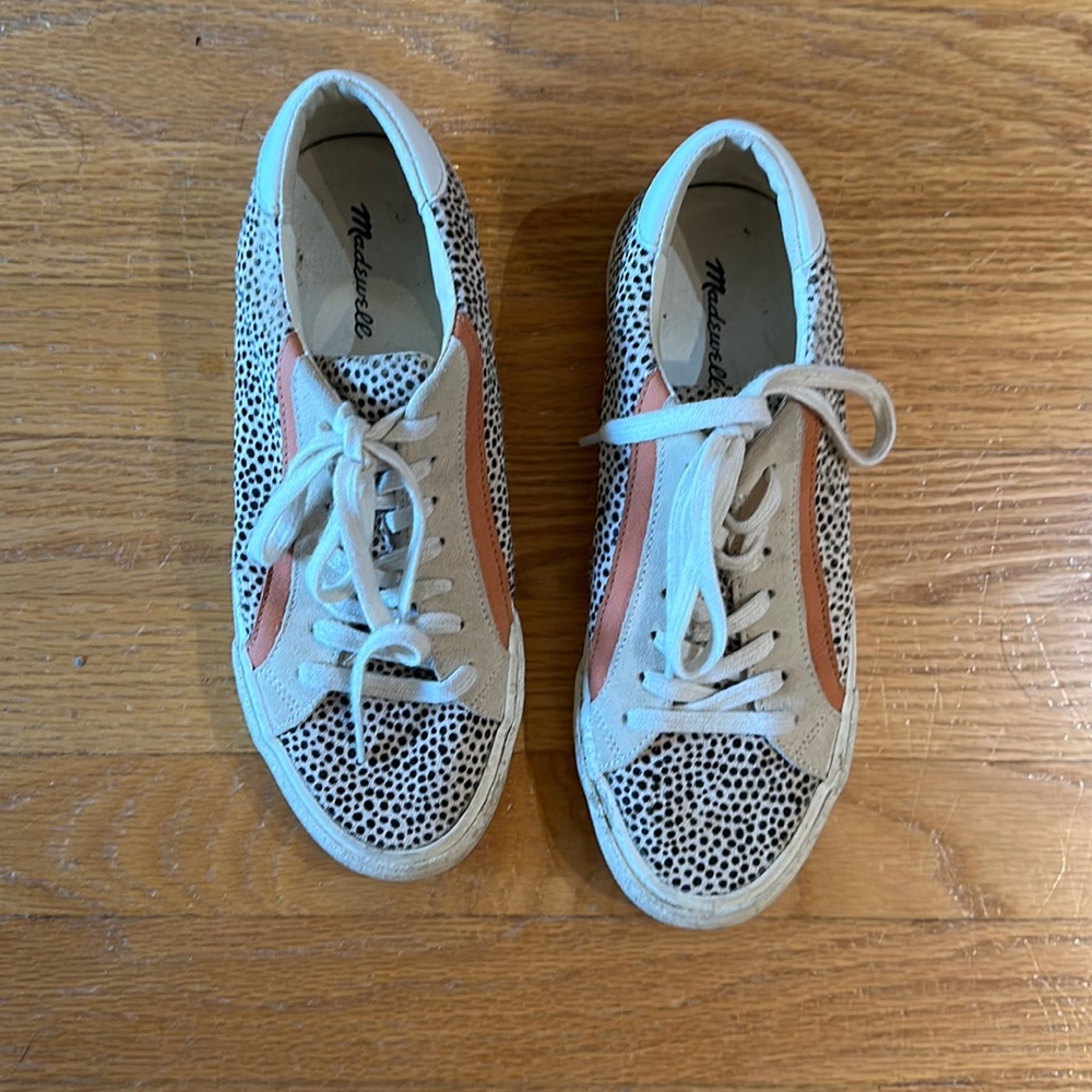 Madewell Calf Hair Sidewalk Lowtop Sneakers
